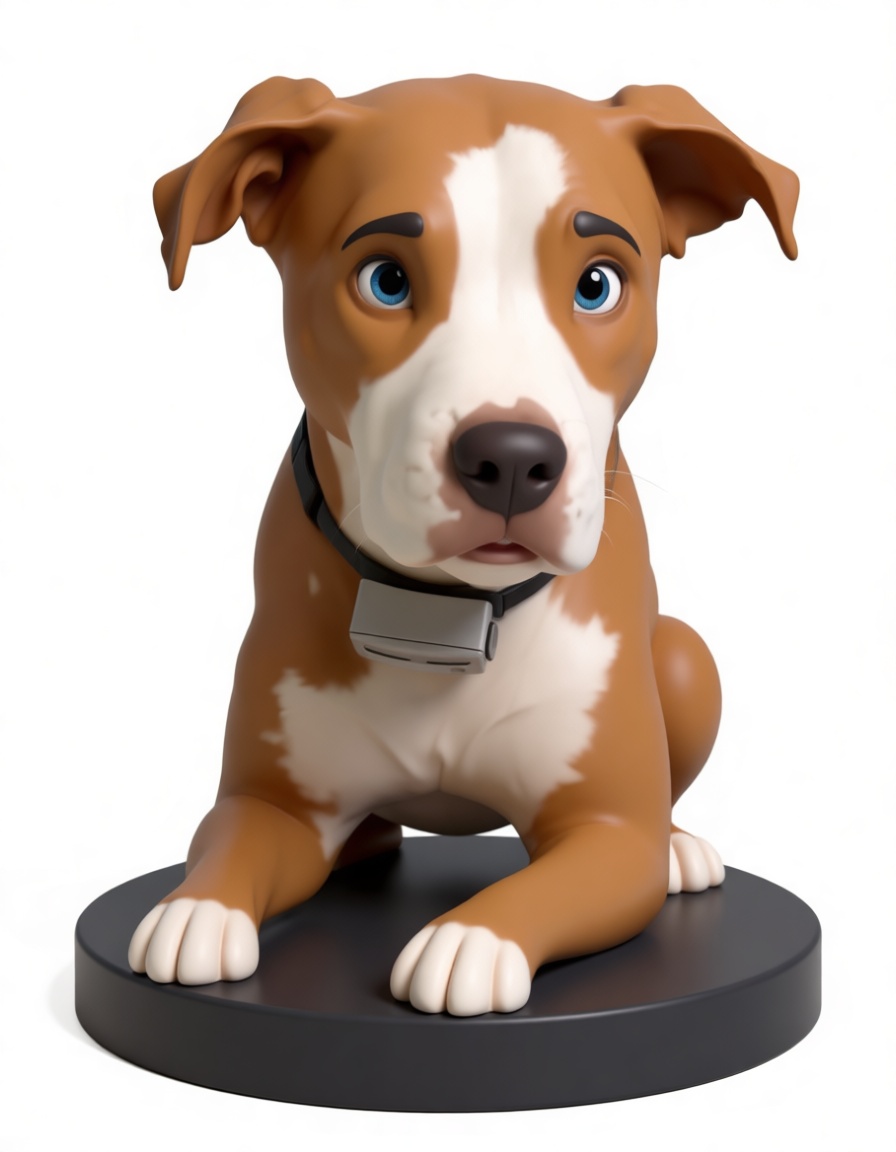 American Staffordshire Terrier Figurine free 3D printable STL