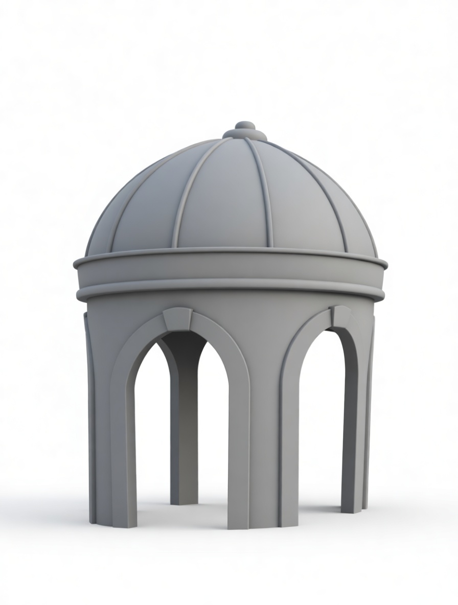 Domed Pavilion Model free 3D printable STL