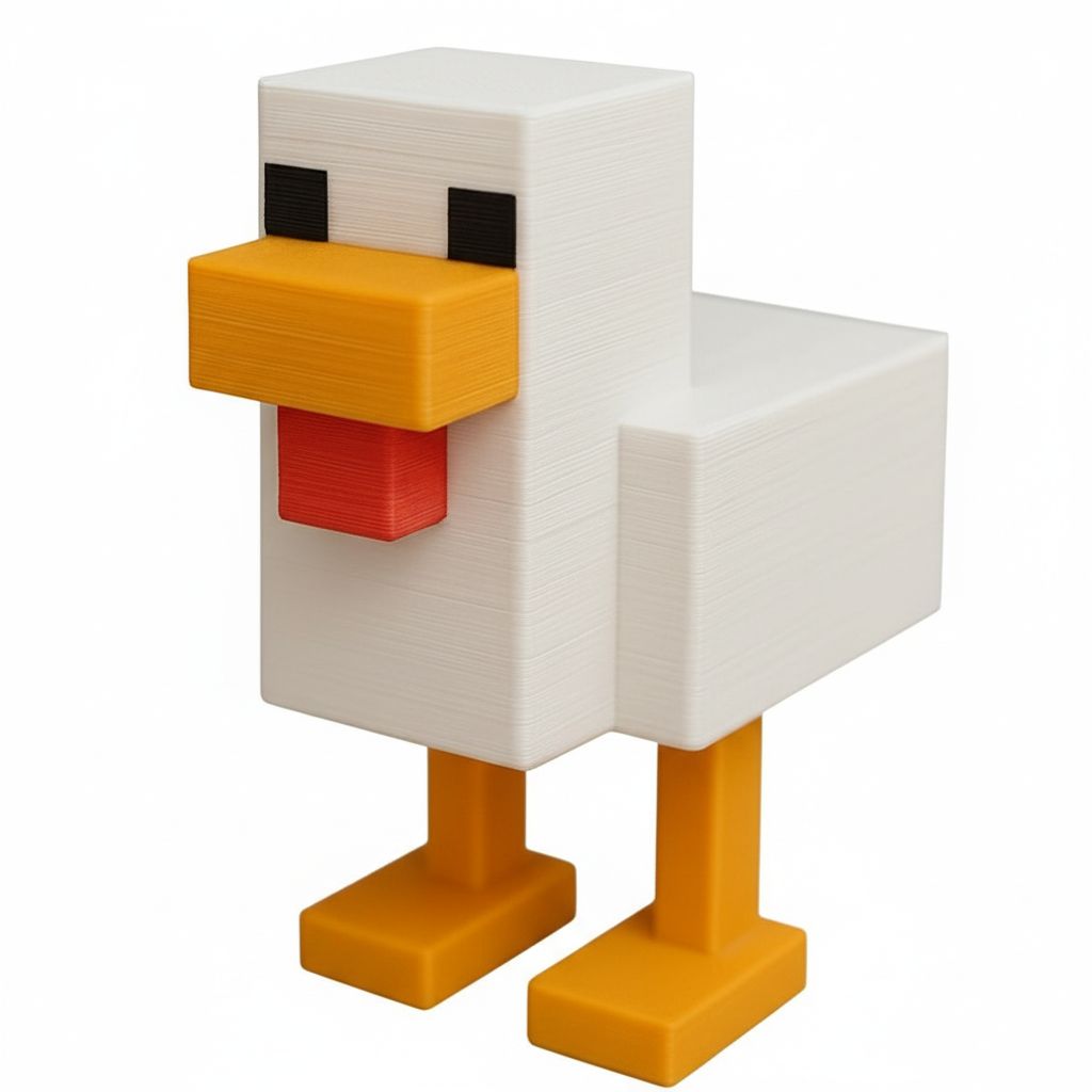 Minecraft Chicken free 3D printable STL