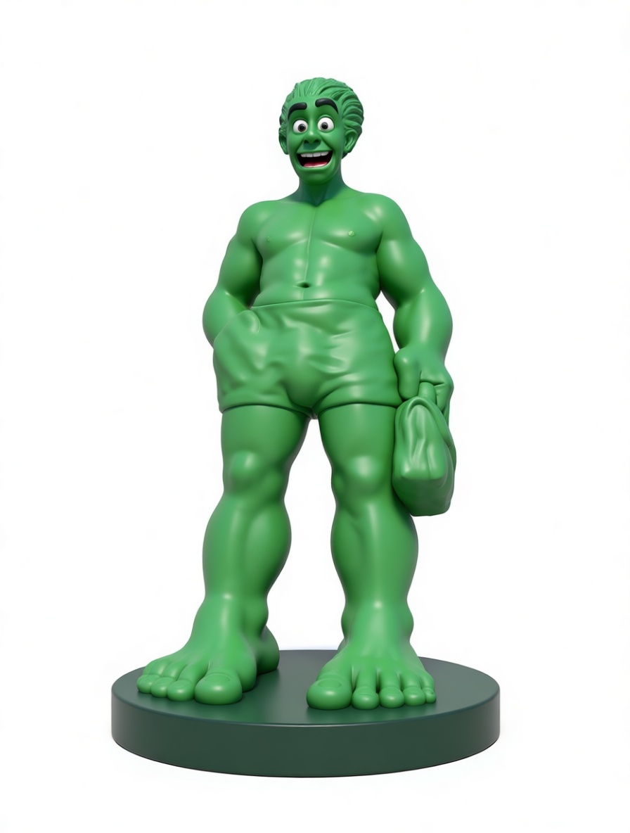 Hulk Cartoon Figurine free 3D printable STL