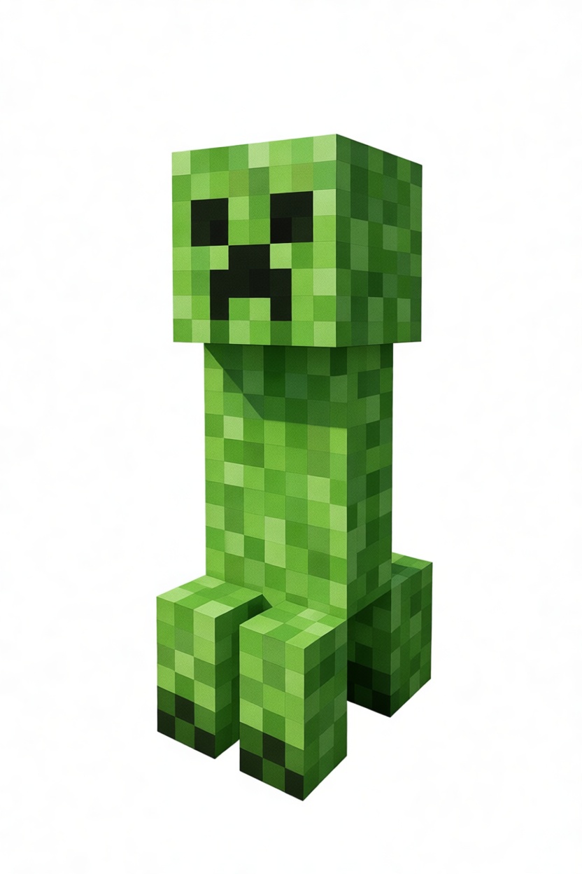 Minecraft Creeper Figurine free 3D printable STL