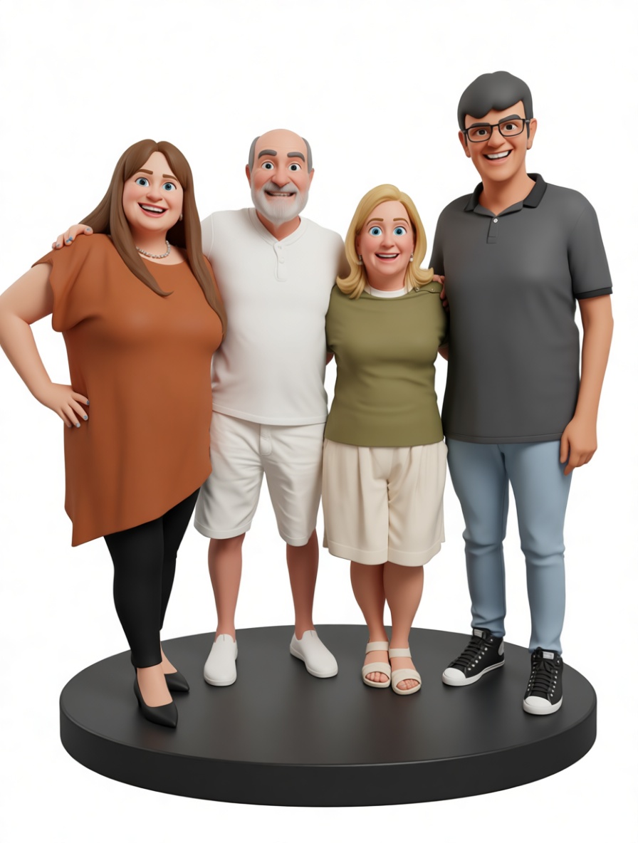 Family Group Figurine free 3D printable STL