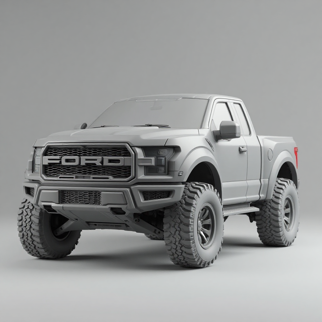 Ford Raptor Truck Model free 3D printable STL