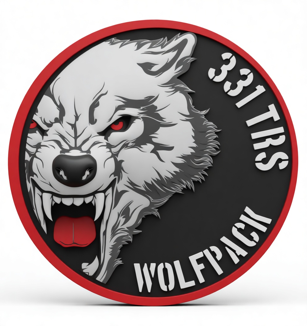 Wolfpack Emblem Medallion free 3D printable STL
