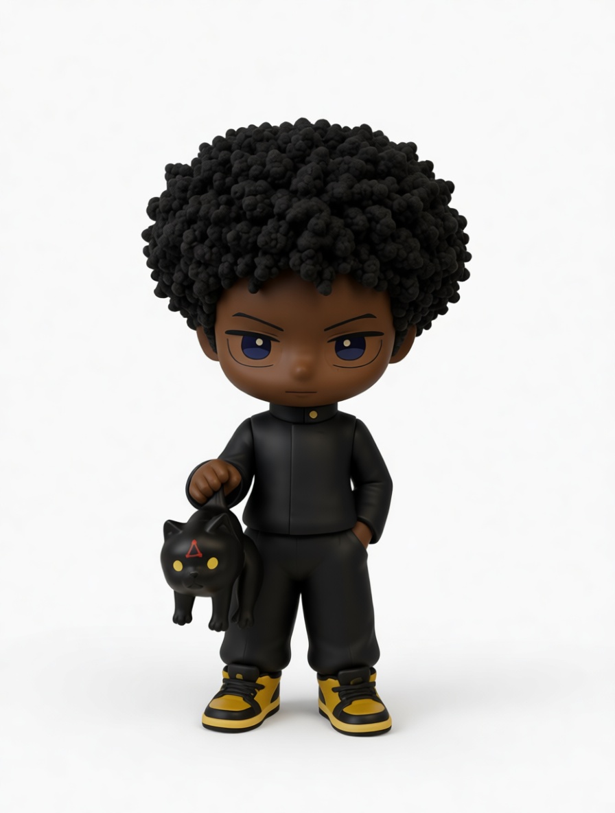 Afro Boy Figurine free 3D printable STL