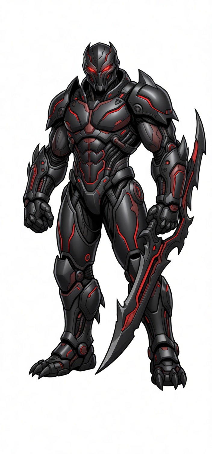 Dark Cyborg Warrior Figurine free 3D printable STL