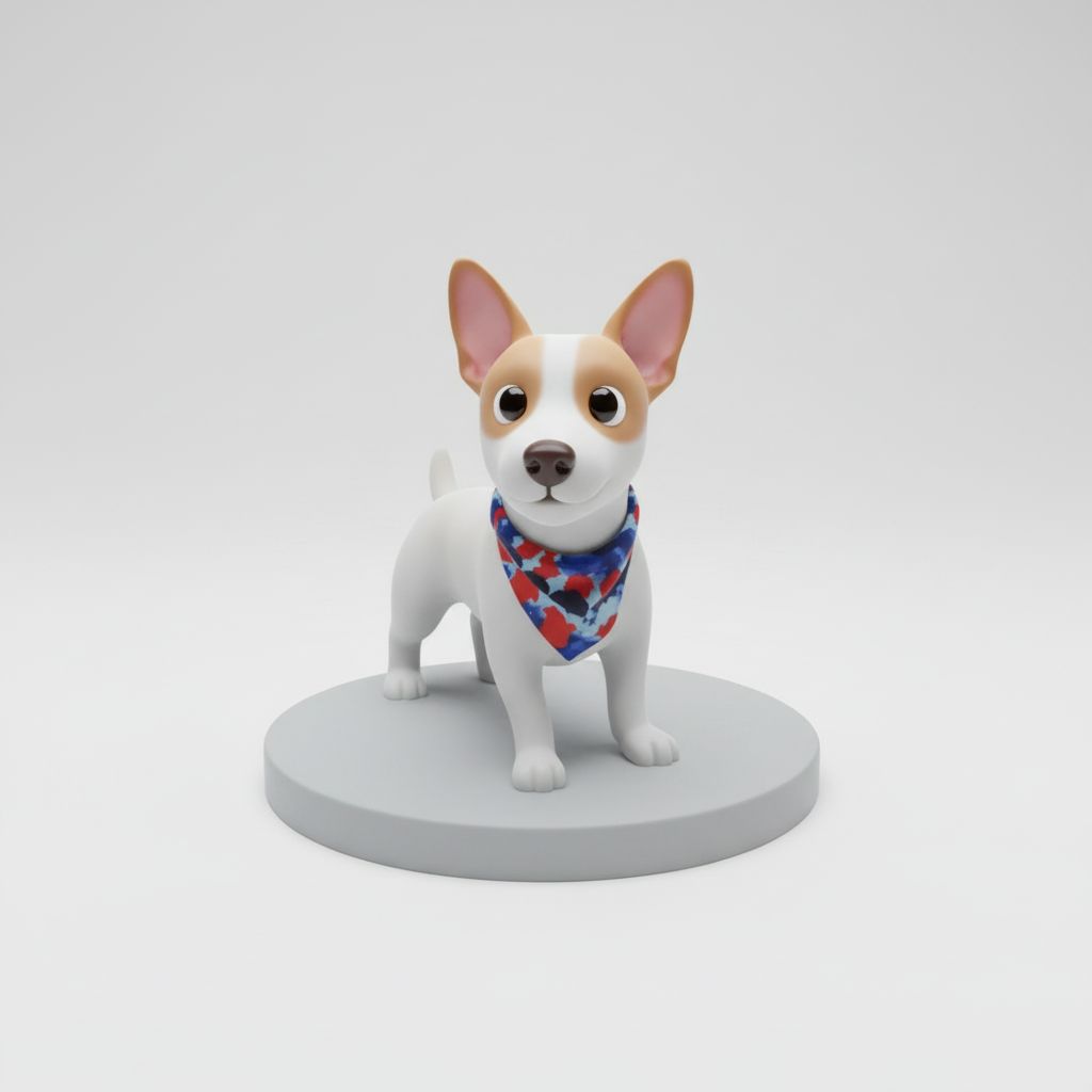 Jack Russell Terrier Figurine free 3D printable STL