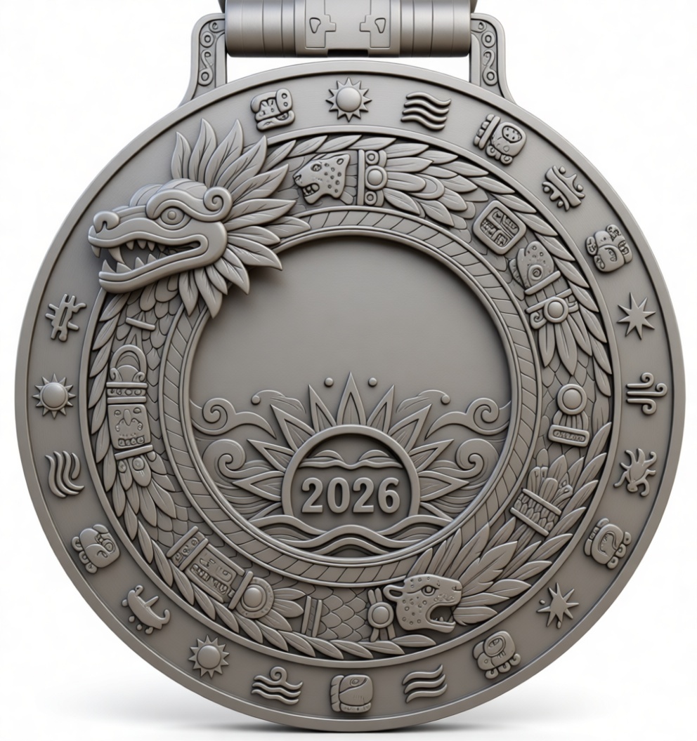 Aztec Calendar Medallion free 3D printable STL