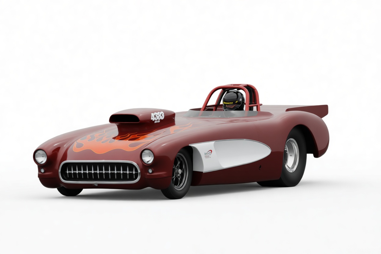 1957 Corvette Dragster Model free 3D printable STL
