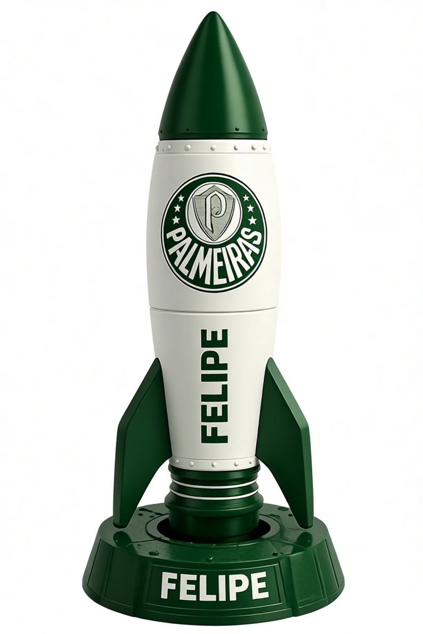 Palmeiras Rocket Model free 3D printable STL