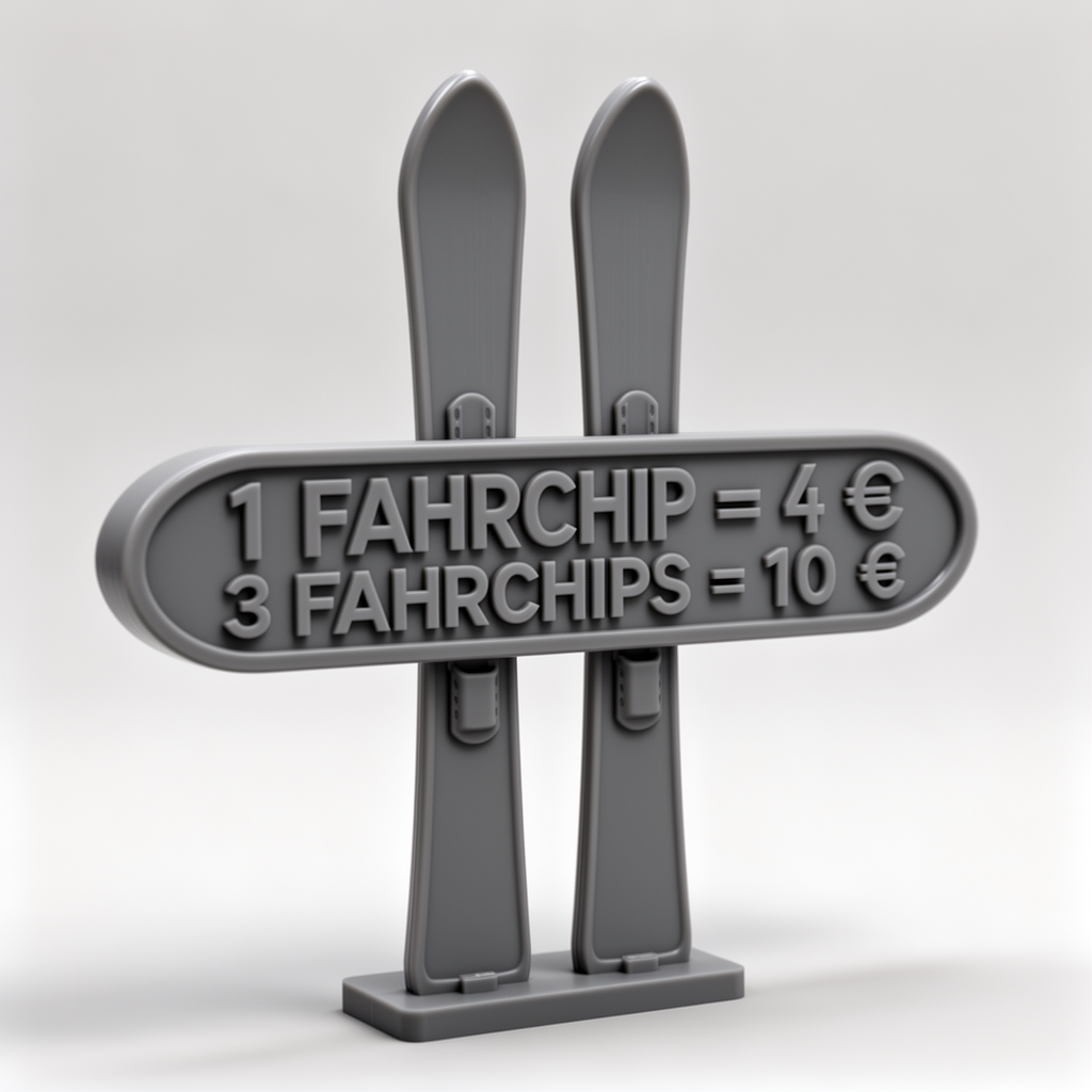 Ski Price Tag Sign free 3D printable STL