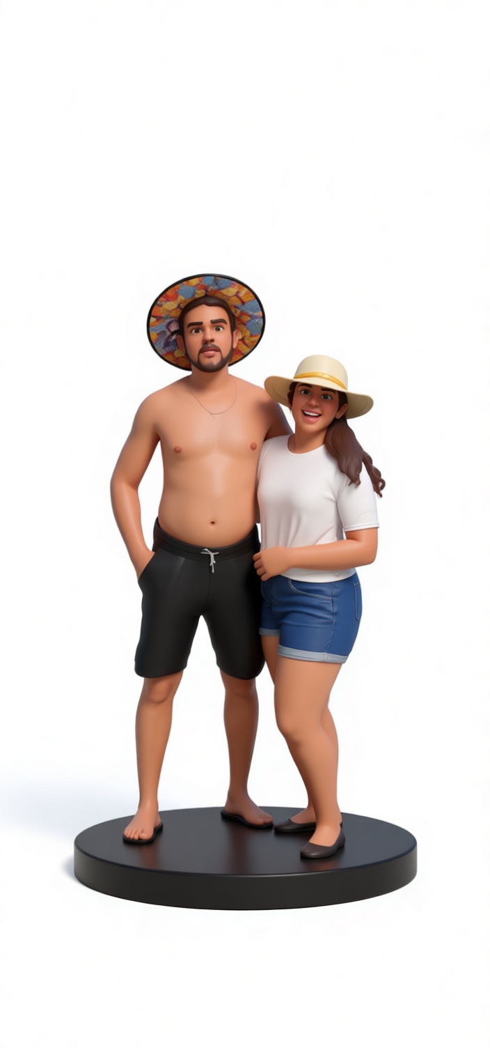Couple Summer Figurine free 3D printable STL