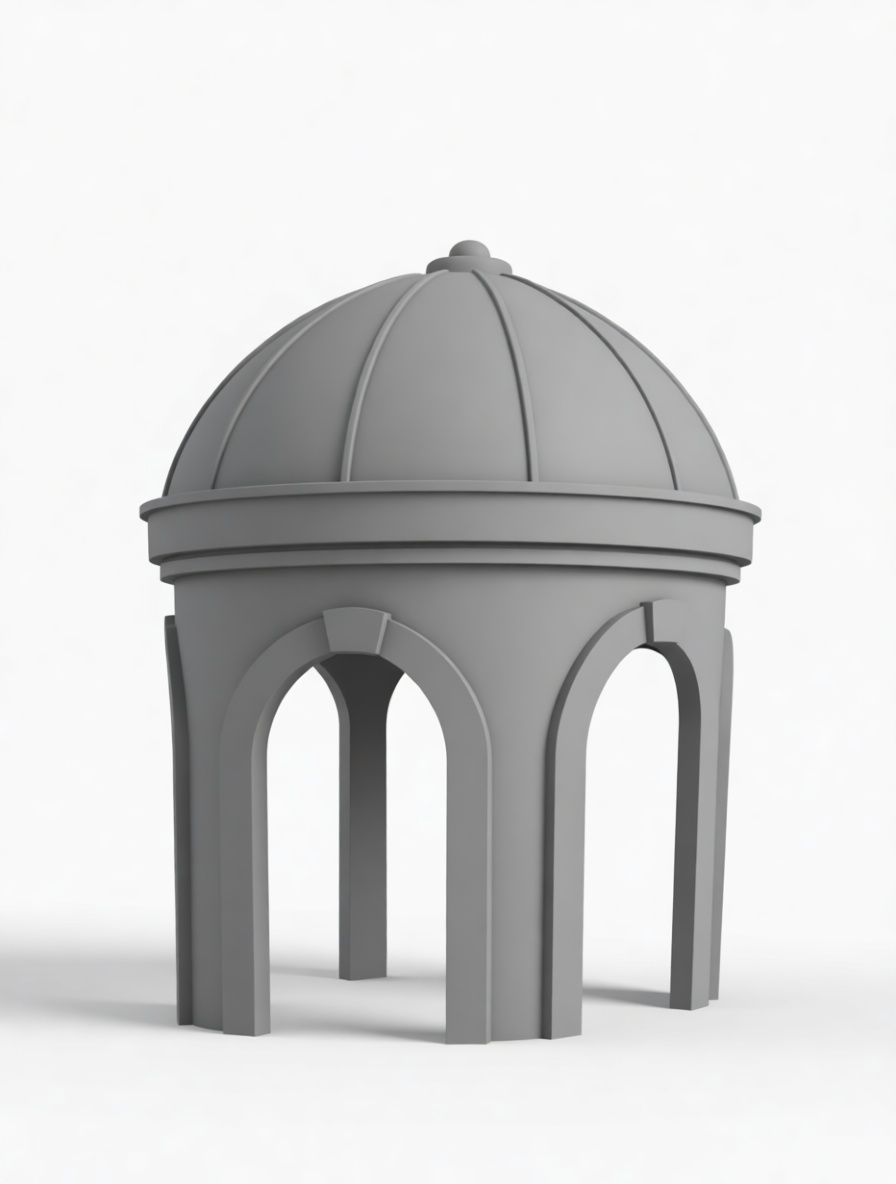 Domed Pavilion Model free 3D printable STL
