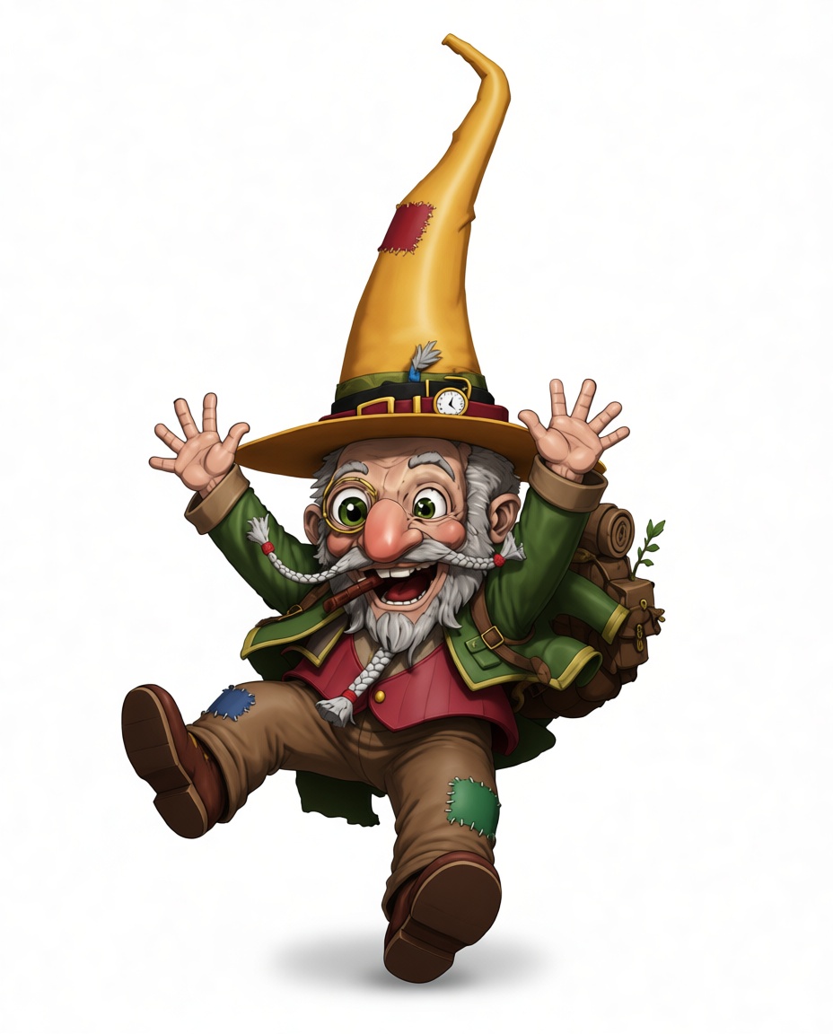 Happy Gnome Figurine free 3D printable STL