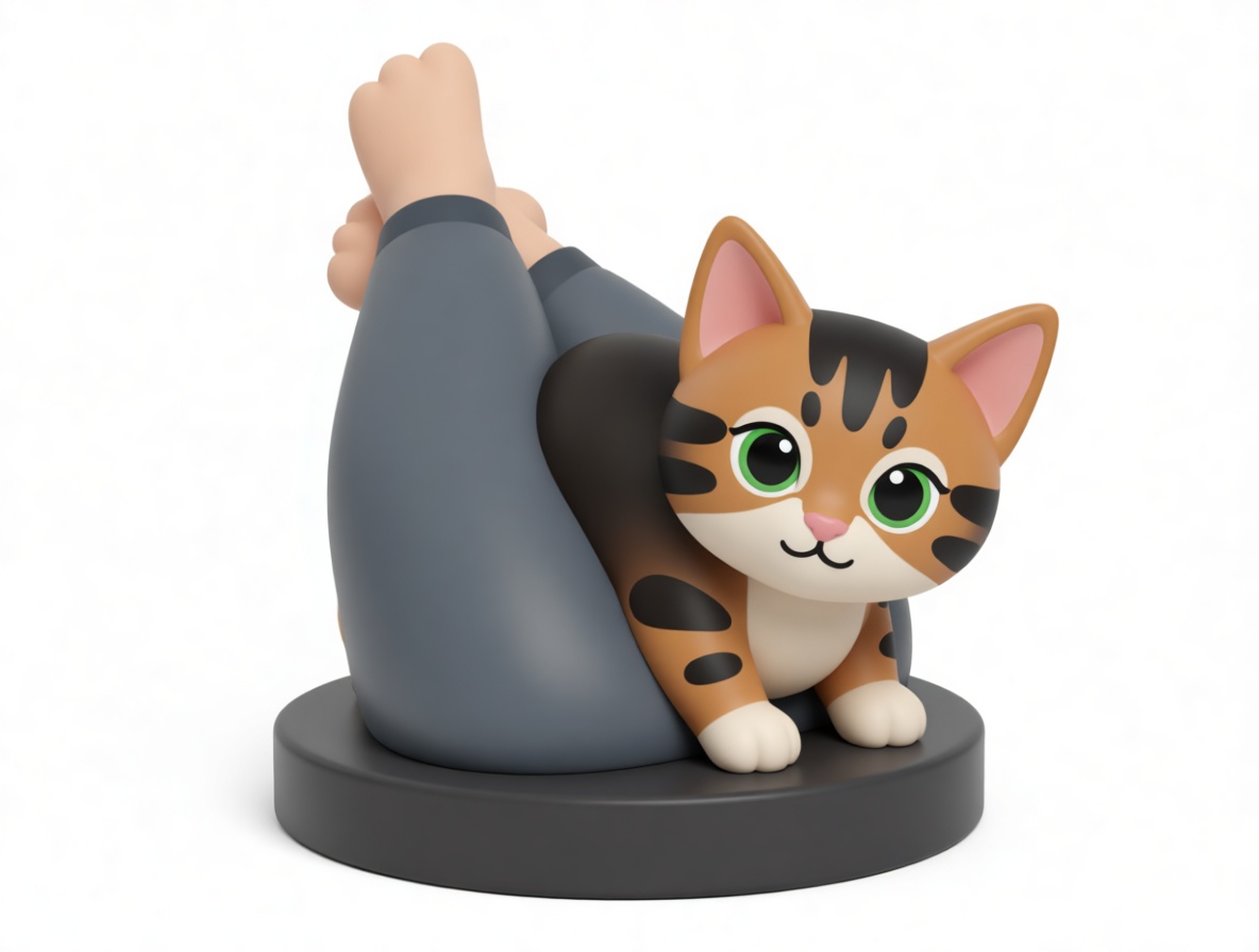 Tabby Cat Figurine free 3D printable STL