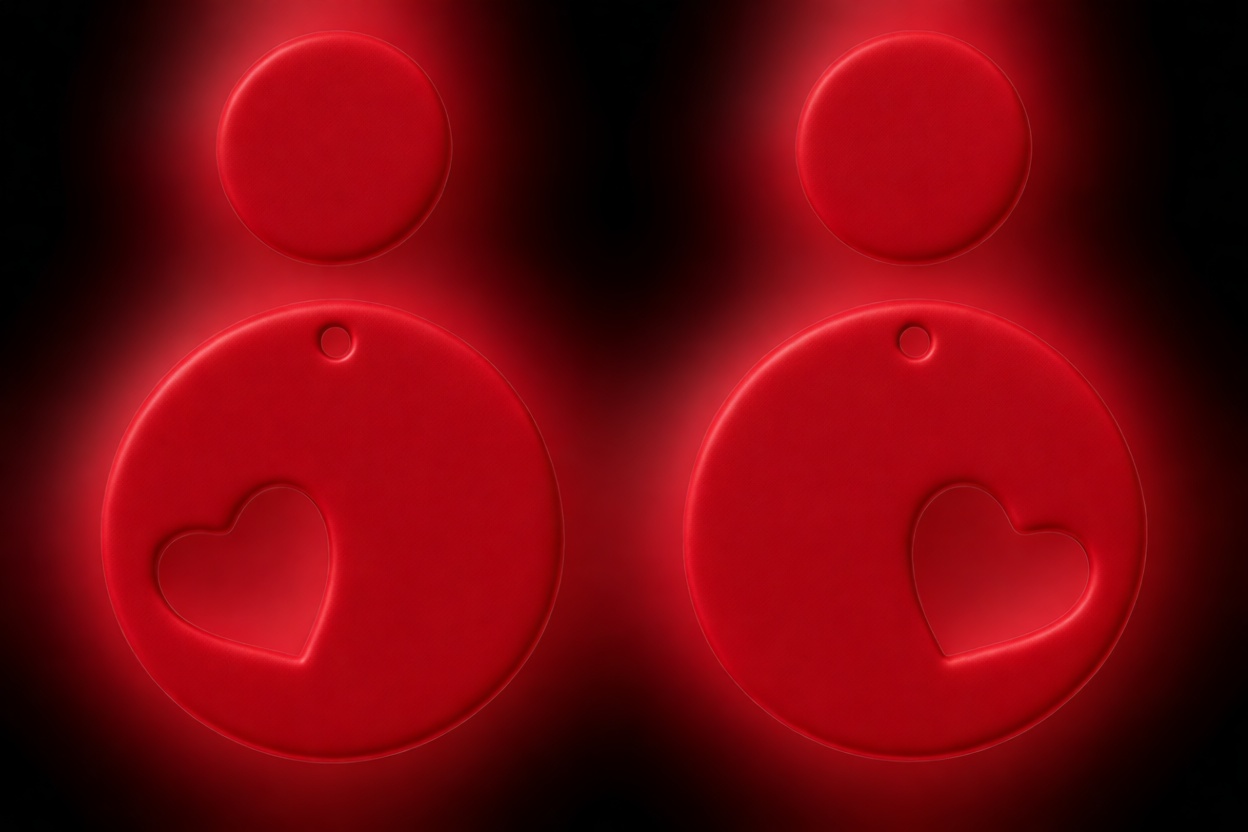 Heart Tag Keychain free 3D printable STL
