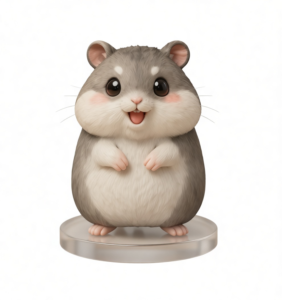Chubby Hamster Figurine - Free 3D Printable STL File