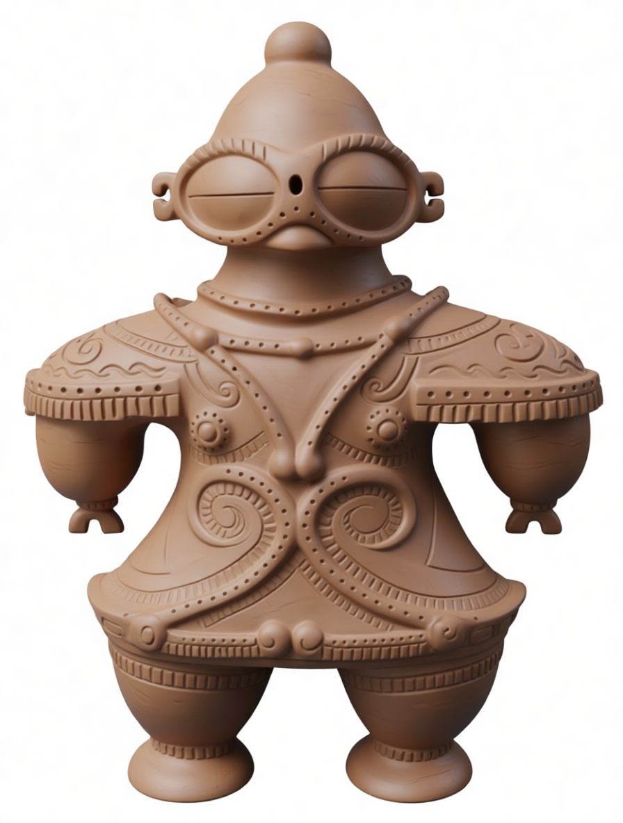Dogū Figurine free 3D printable STL