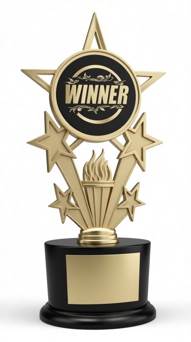 Winner Trophy Model free 3D printable STL