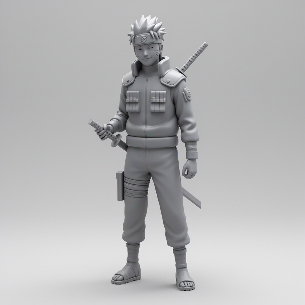 Kakashi Hatake Figurine free 3D printable STL