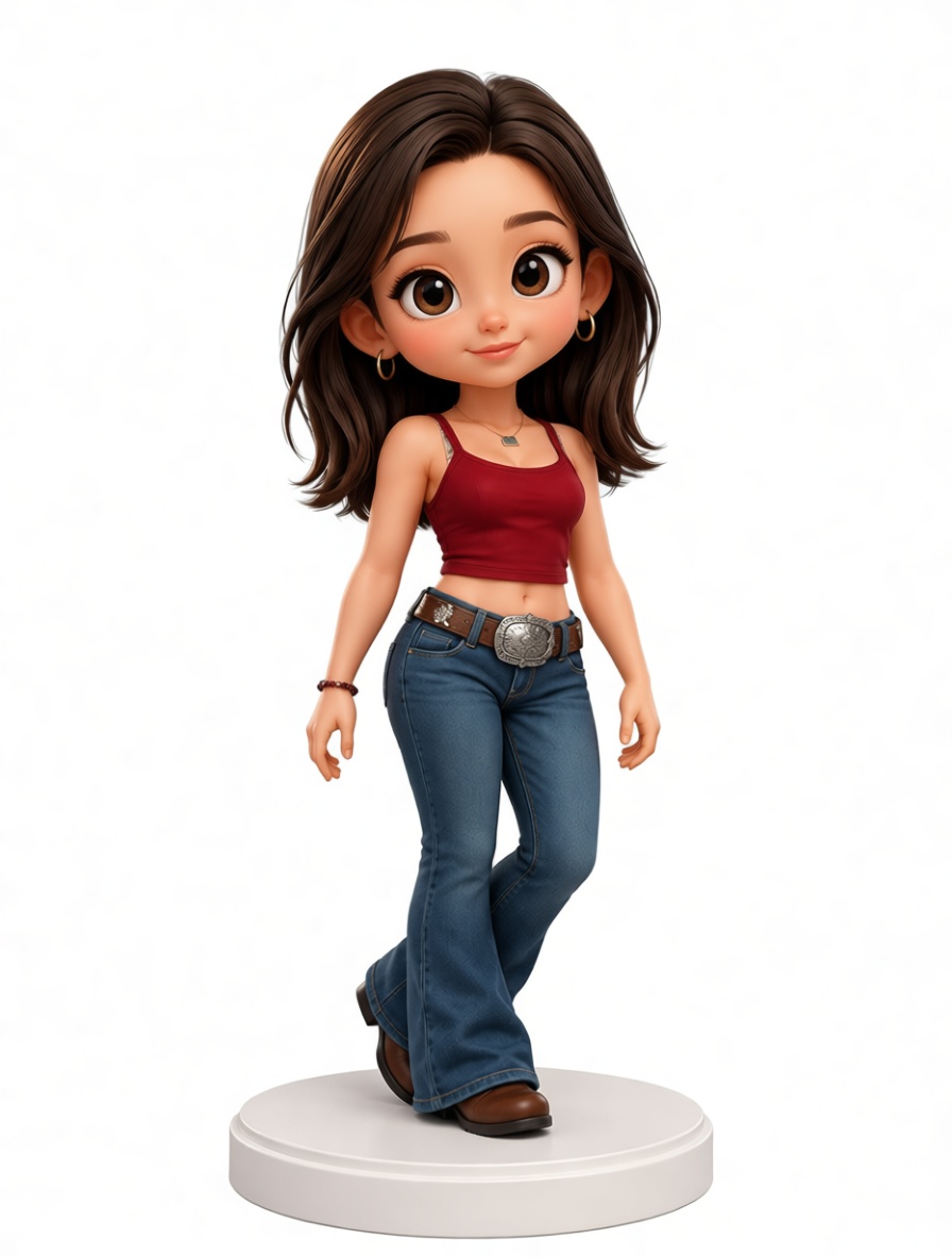 Stylish Young Woman Figurine free 3D printable STL