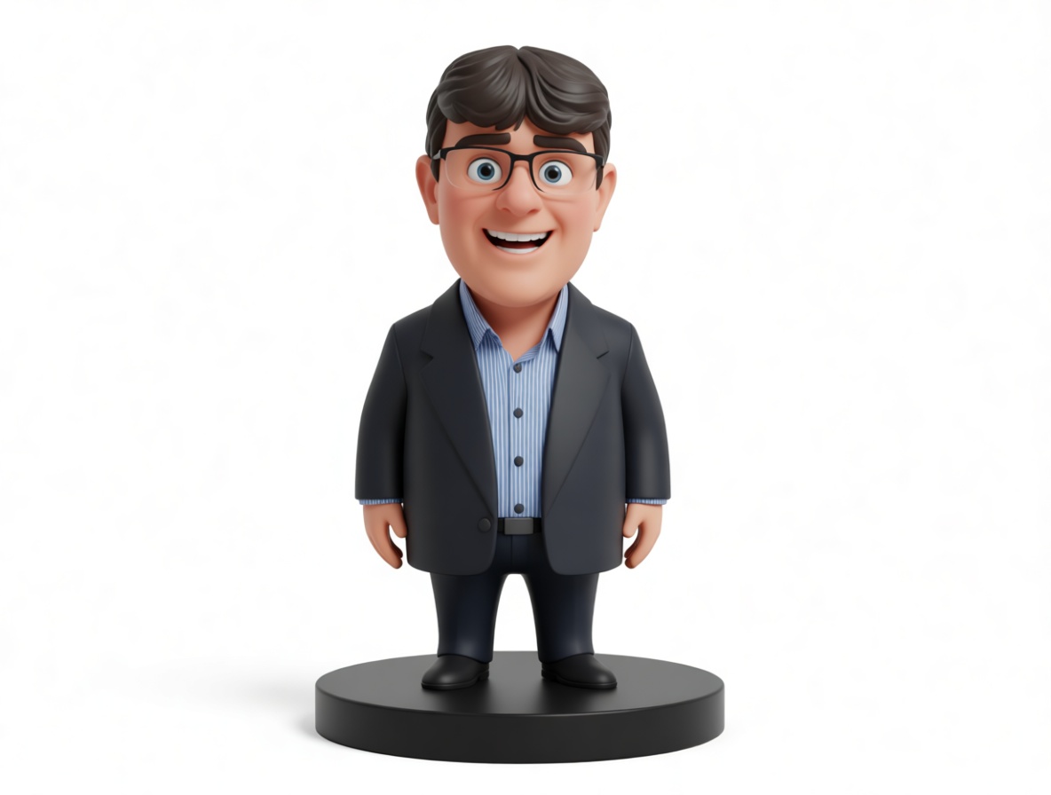 Smiling Businessman Figurine free 3D printable STL