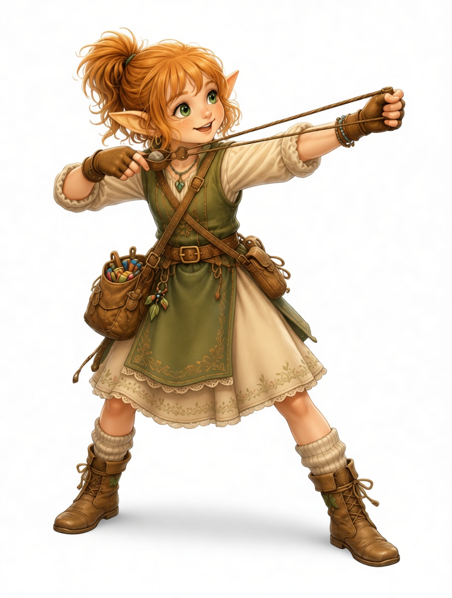 Elf Archer Figurine free 3D printable STL
