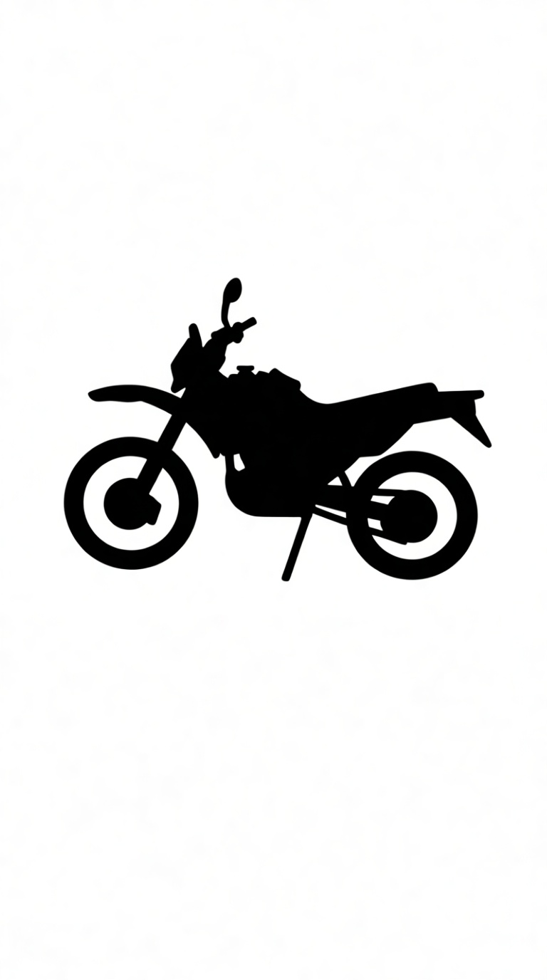 Dual Sport Motorcycle Model free 3D printable STL