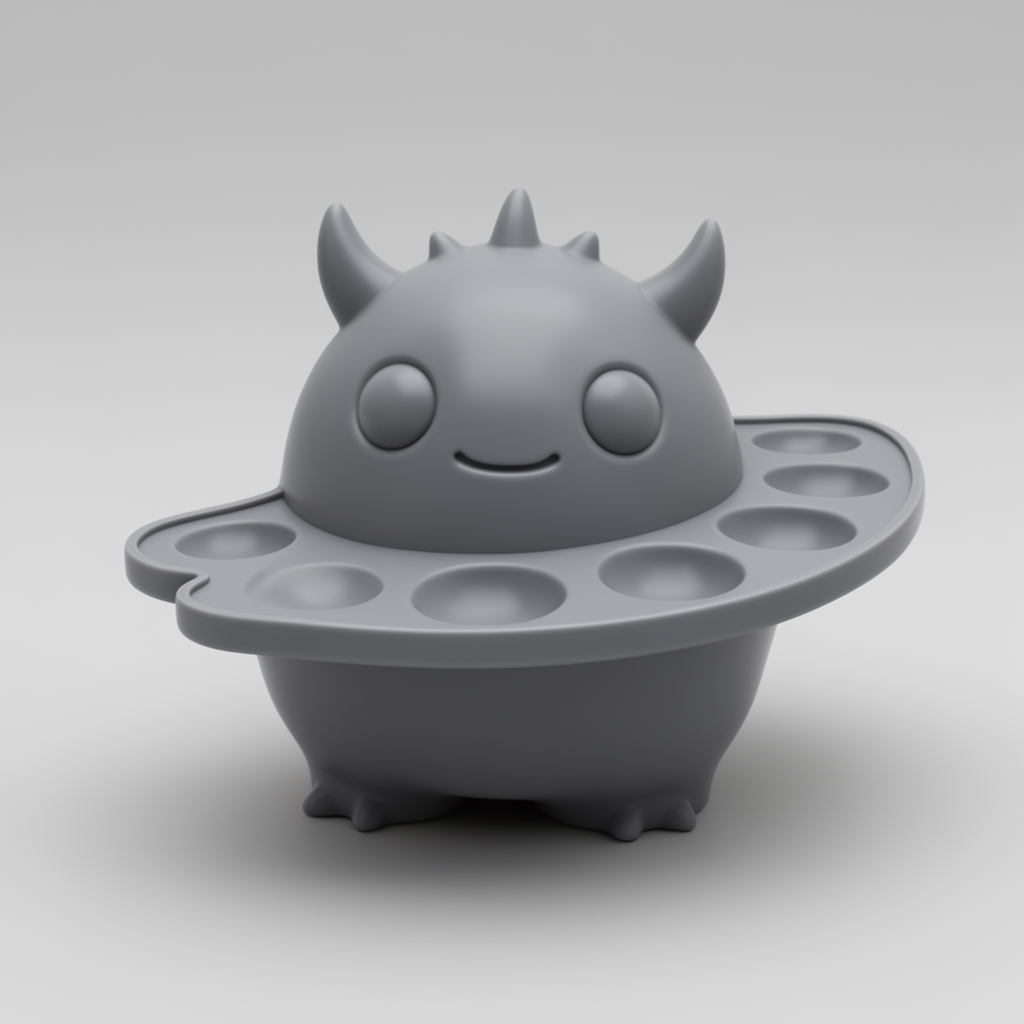 Cute Monster Blob Palette free 3D printable STL
