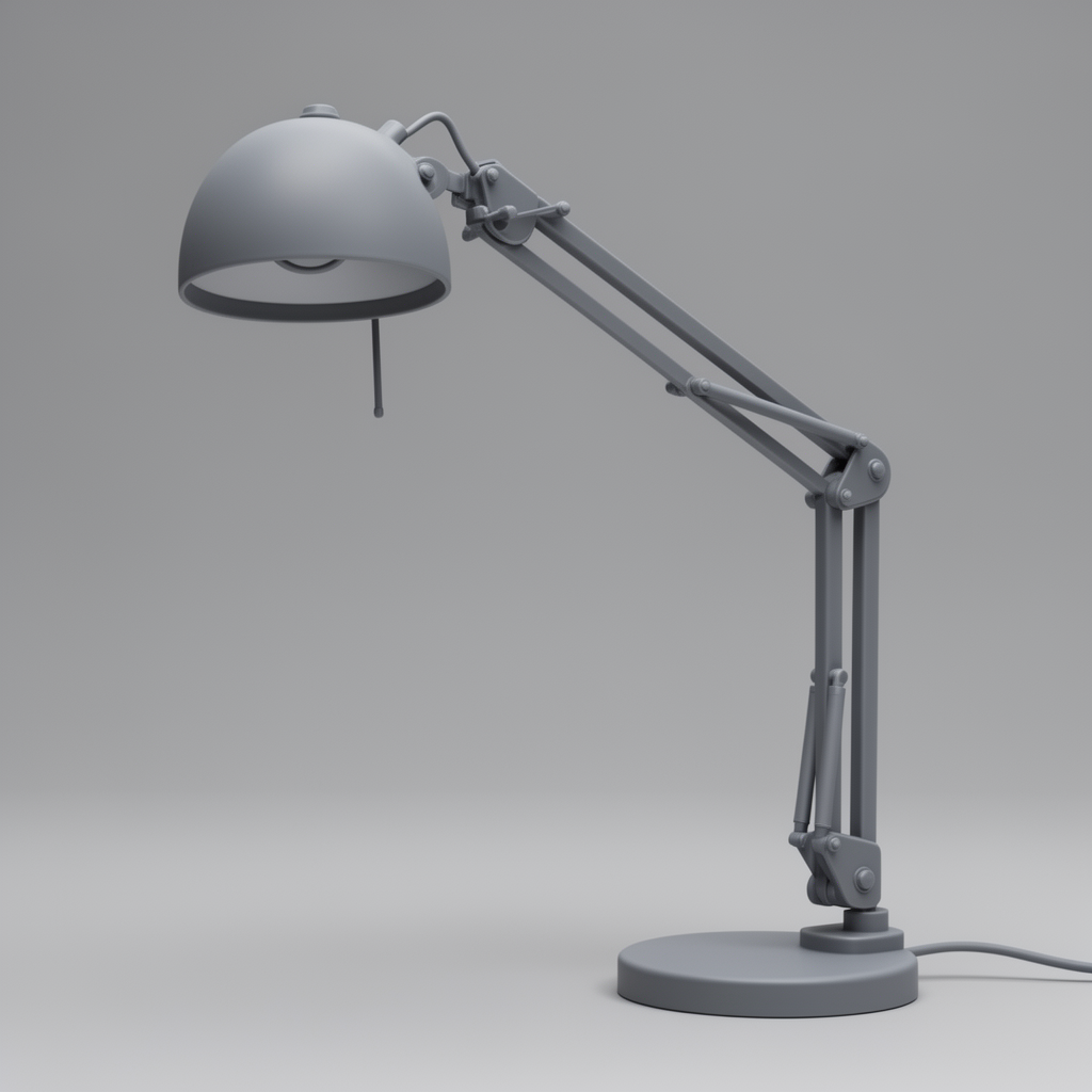 Modern Adjustable Desk Lamp free 3D printable STL
