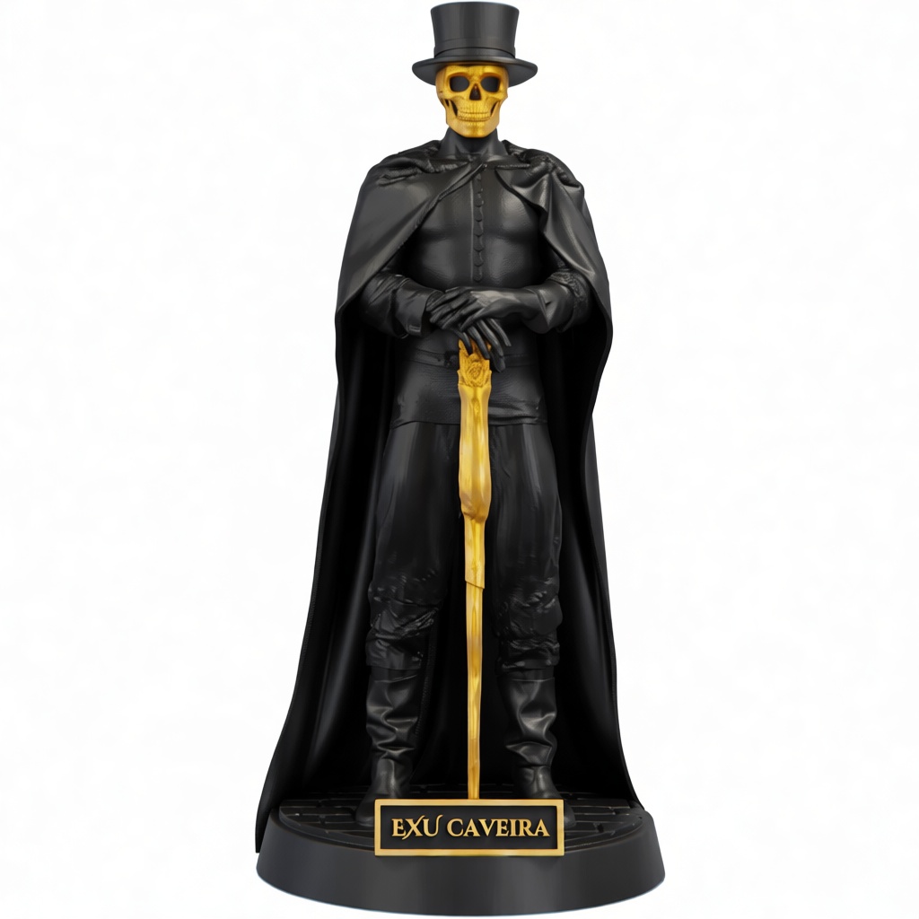 Exu Caveira Figurine free 3D printable STL