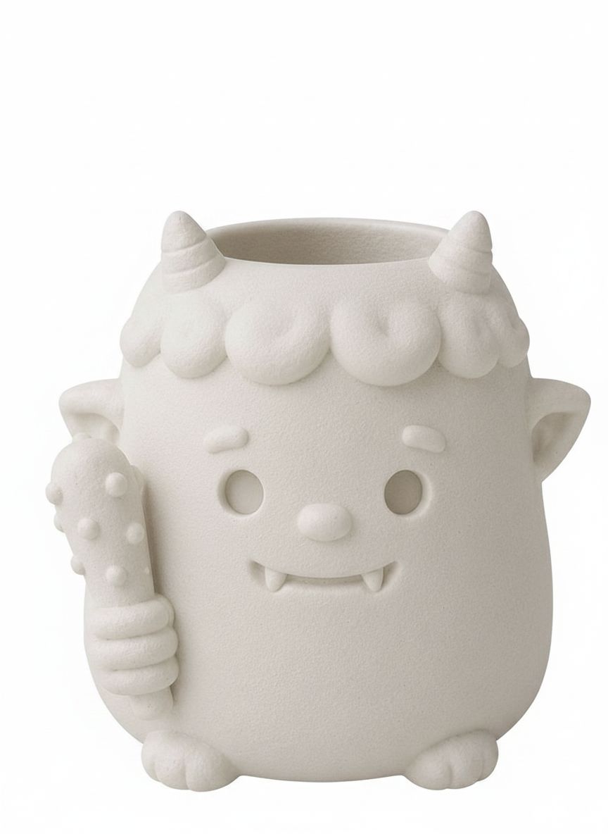 Oni Monster Planter free 3D printable STL