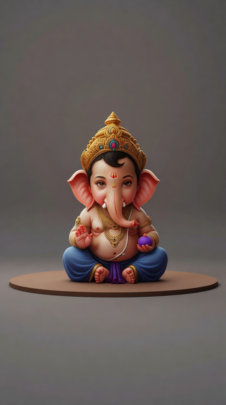 Baby Ganesha Figurine free 3D printable STL