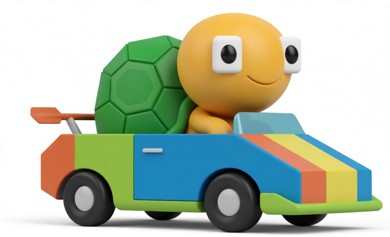 Turtle Racer Figurine free 3D printable STL