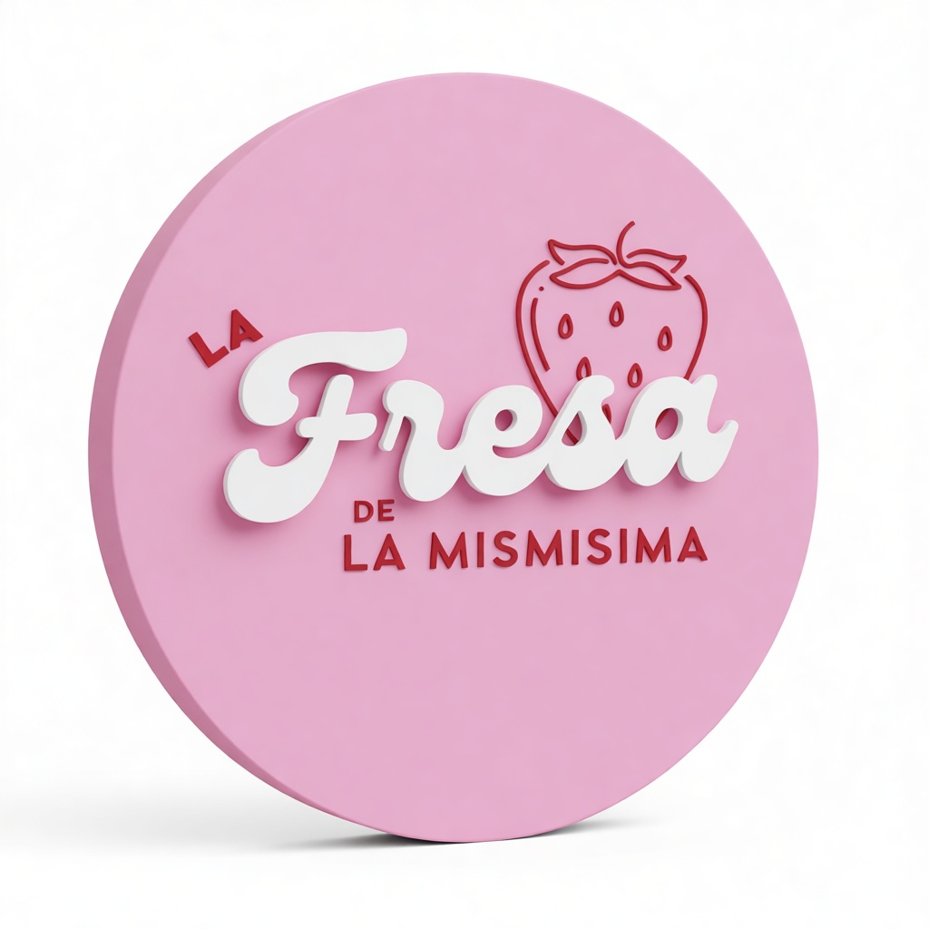 La Fresa Wall Sign free 3D printable STL