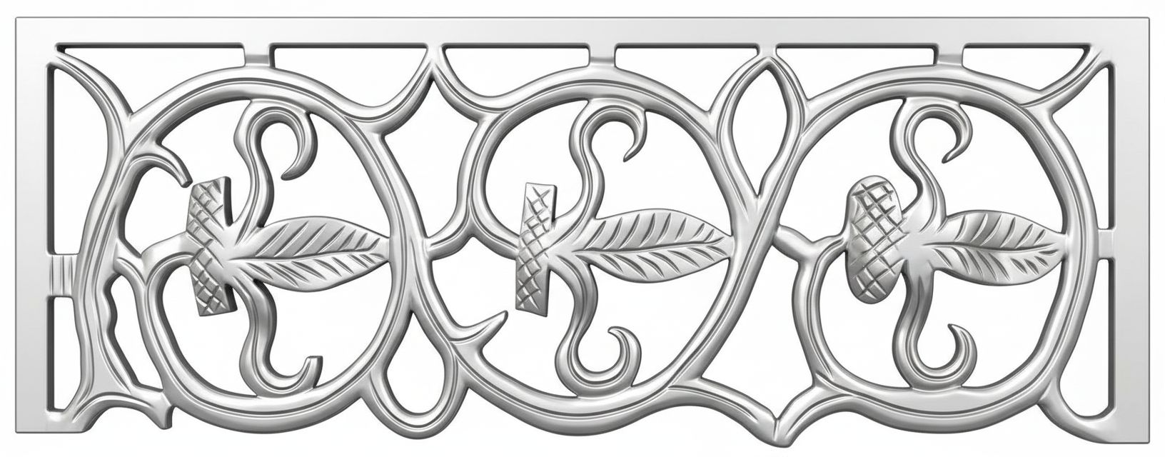 Ornate Floral Panel free 3D printable STL