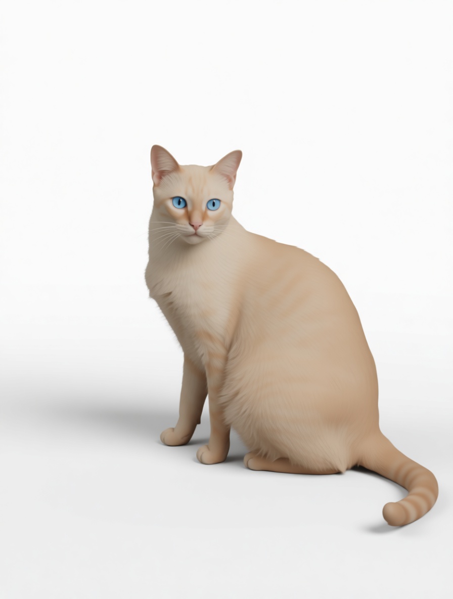 Siamese Cat Figurine free 3D printable STL