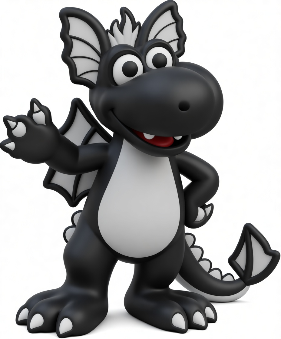 Black Yoshi Figurine free 3D printable STL