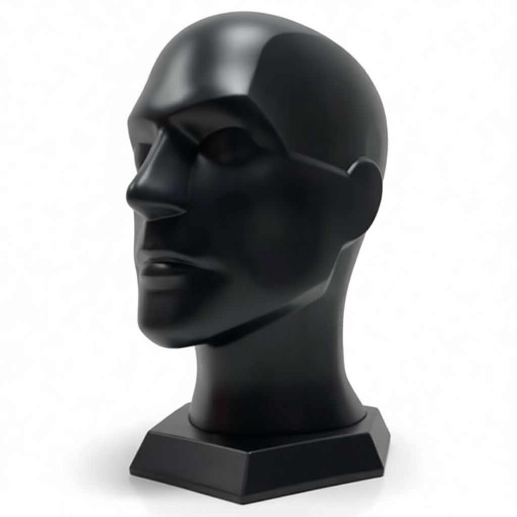 Stylized Male Head Bust free 3D printable STL