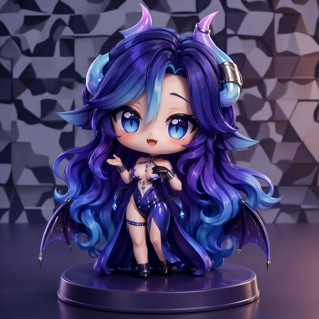 Succubus Chibi Figurine free 3D printable STL