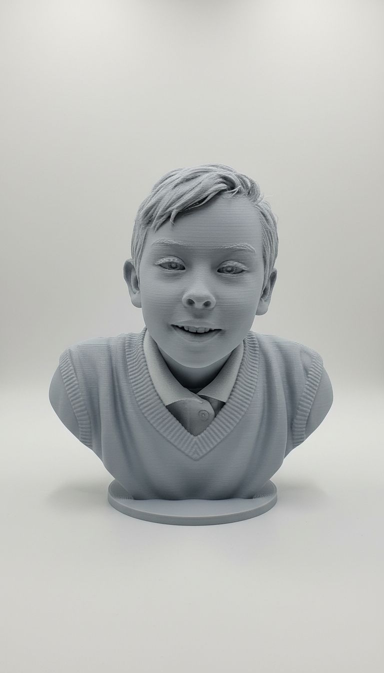 Young Boy Bust free 3D printable STL