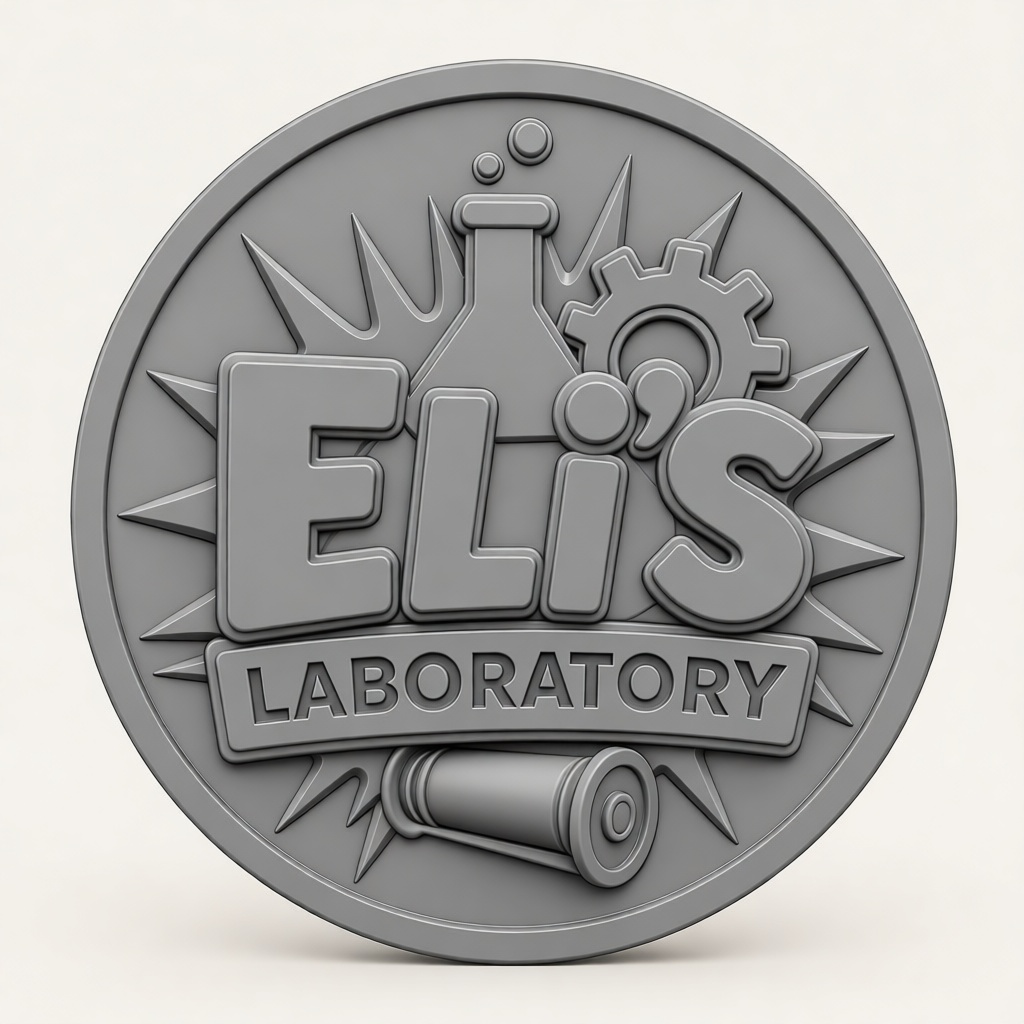 Elis Laboratory Emblem free 3D printable STL