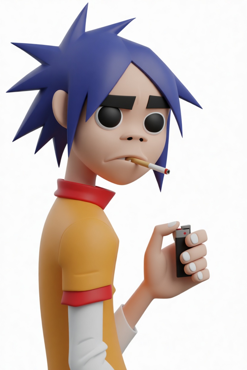 2Dgorillaz Band Member Figurine free 3D printable STL