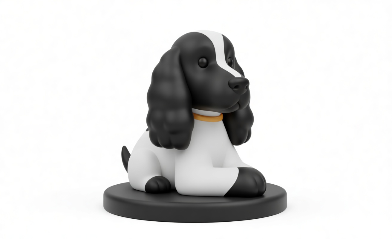 Spaniel Dog Figurine free 3D printable STL
