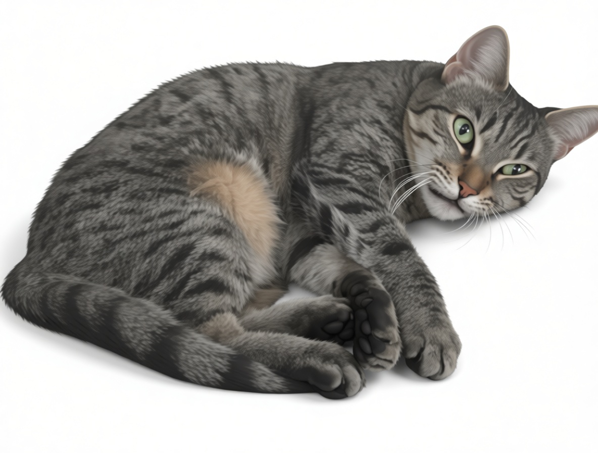Tabby Cat Figurine free 3D printable STL