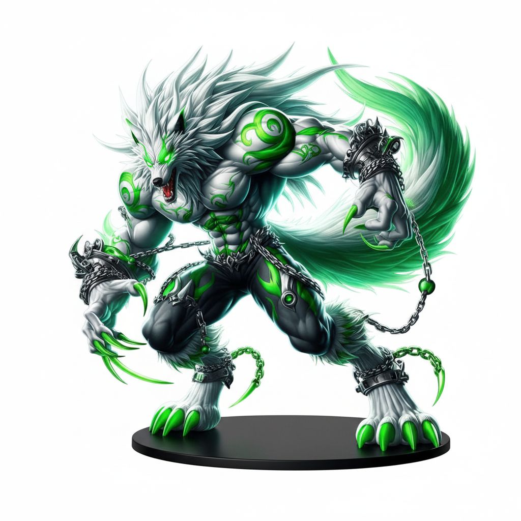 Werewolf Warrior Figurine free 3D printable STL