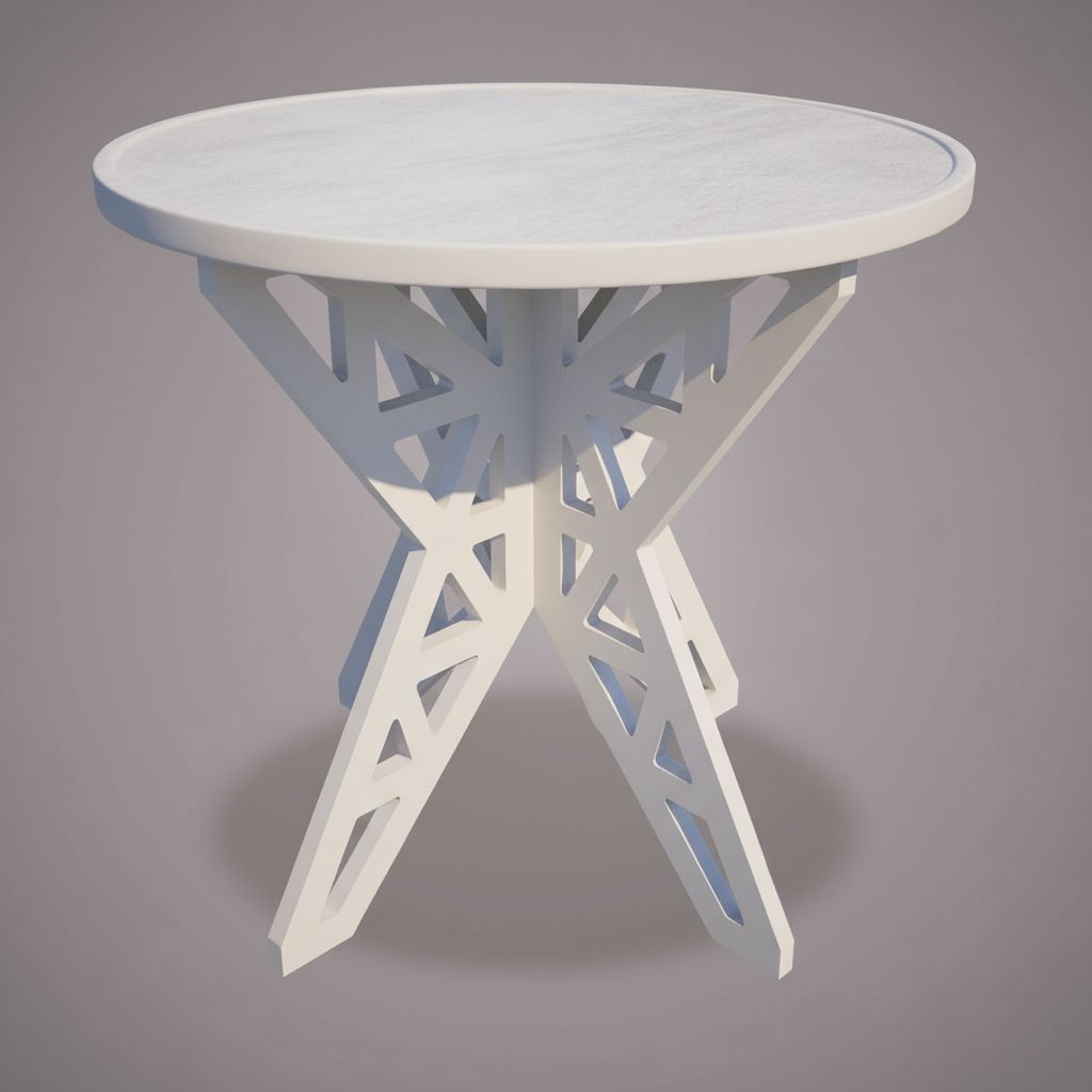 Modern Geometric Table free 3D printable STL