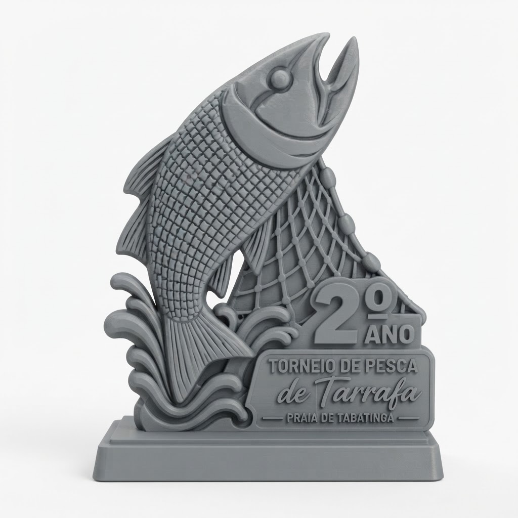 Fishing Tournament Trophy free 3D printable STL