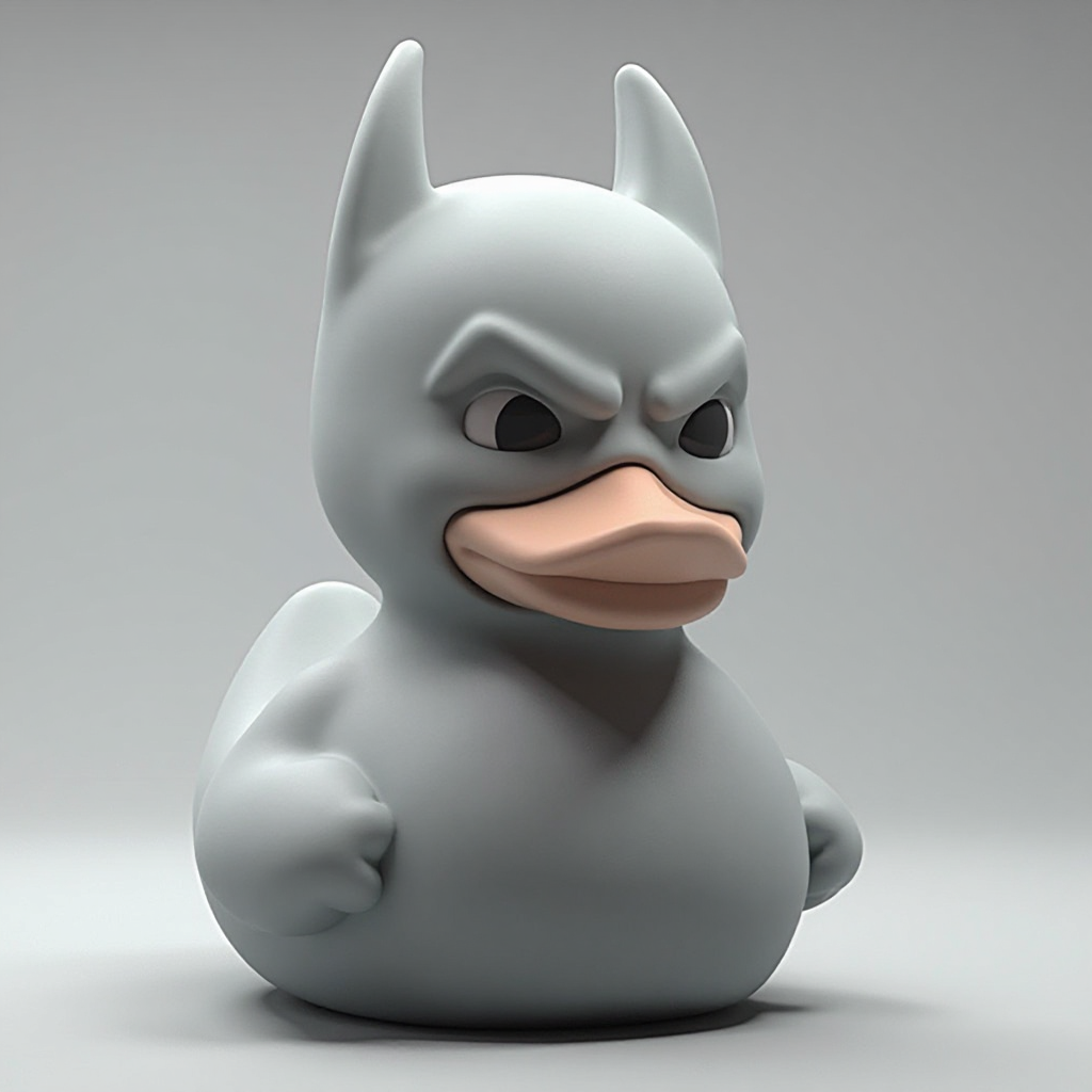 Batman Rubber Duck Figurine free 3D printable STL