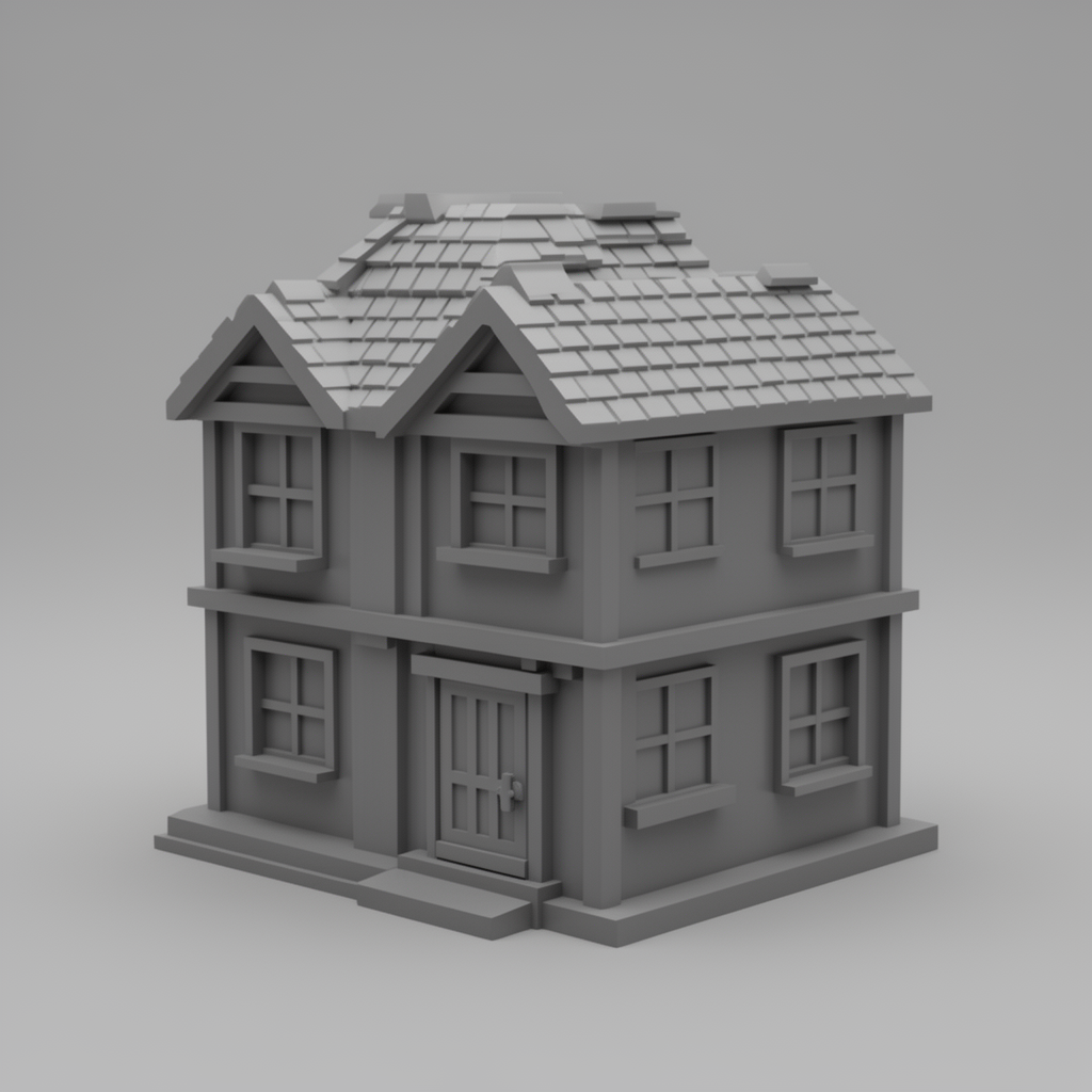 Roblox House Model free 3D printable STL